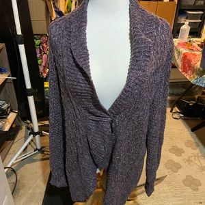 Sonoma Purple Crocheted Cardigan Women’s 1X